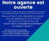 Info Covid-19 : Mise à jour des horaires d'ouverture de vos agences